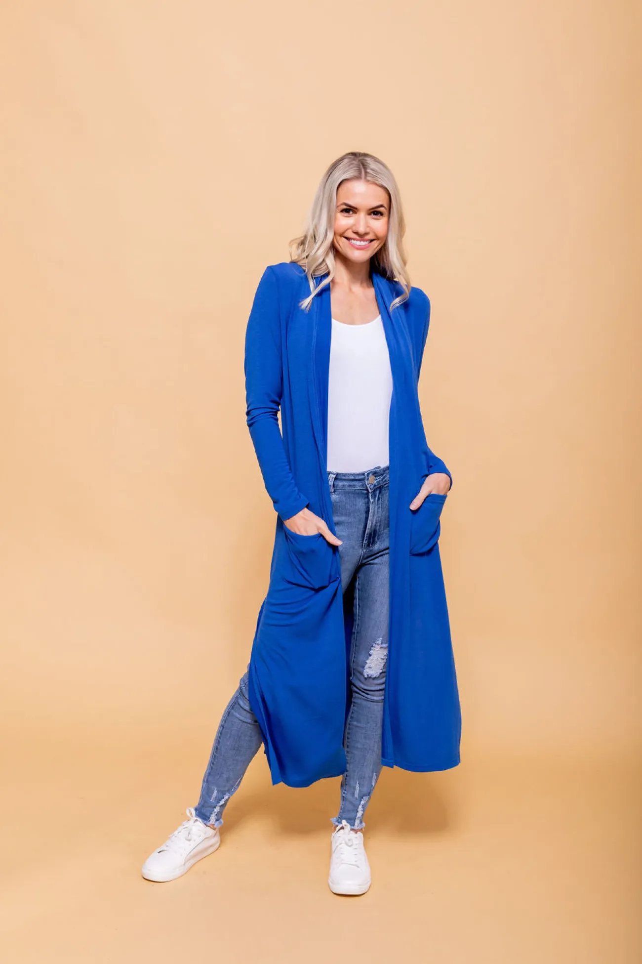 Proud Poppy Clothing Jane Cardigan in Electric Blue ElectricBlue New