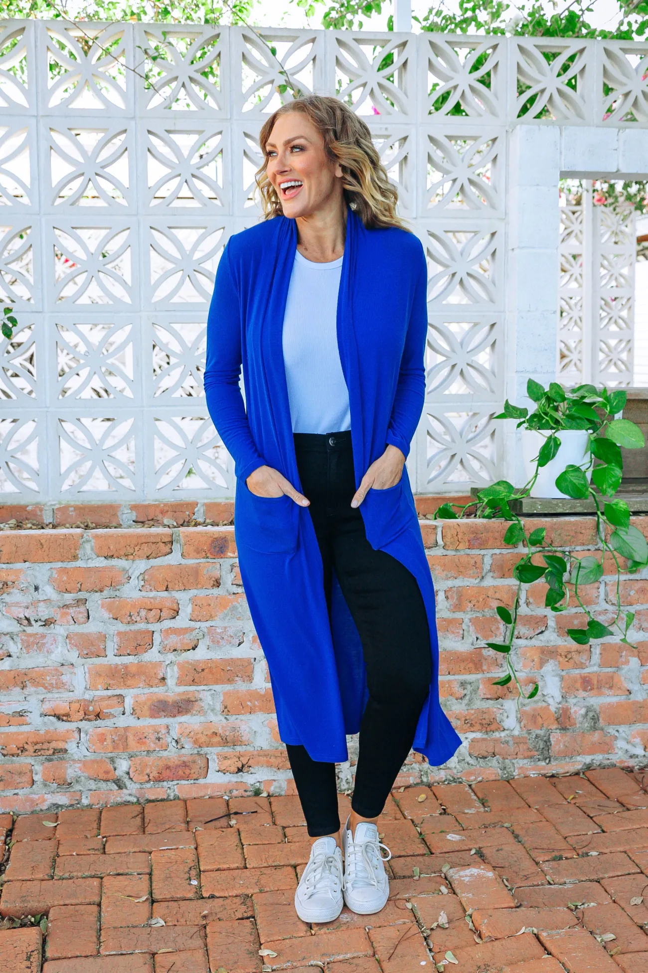 Proud Poppy Clothing Jane Cardigan in Electric Blue ElectricBlue New