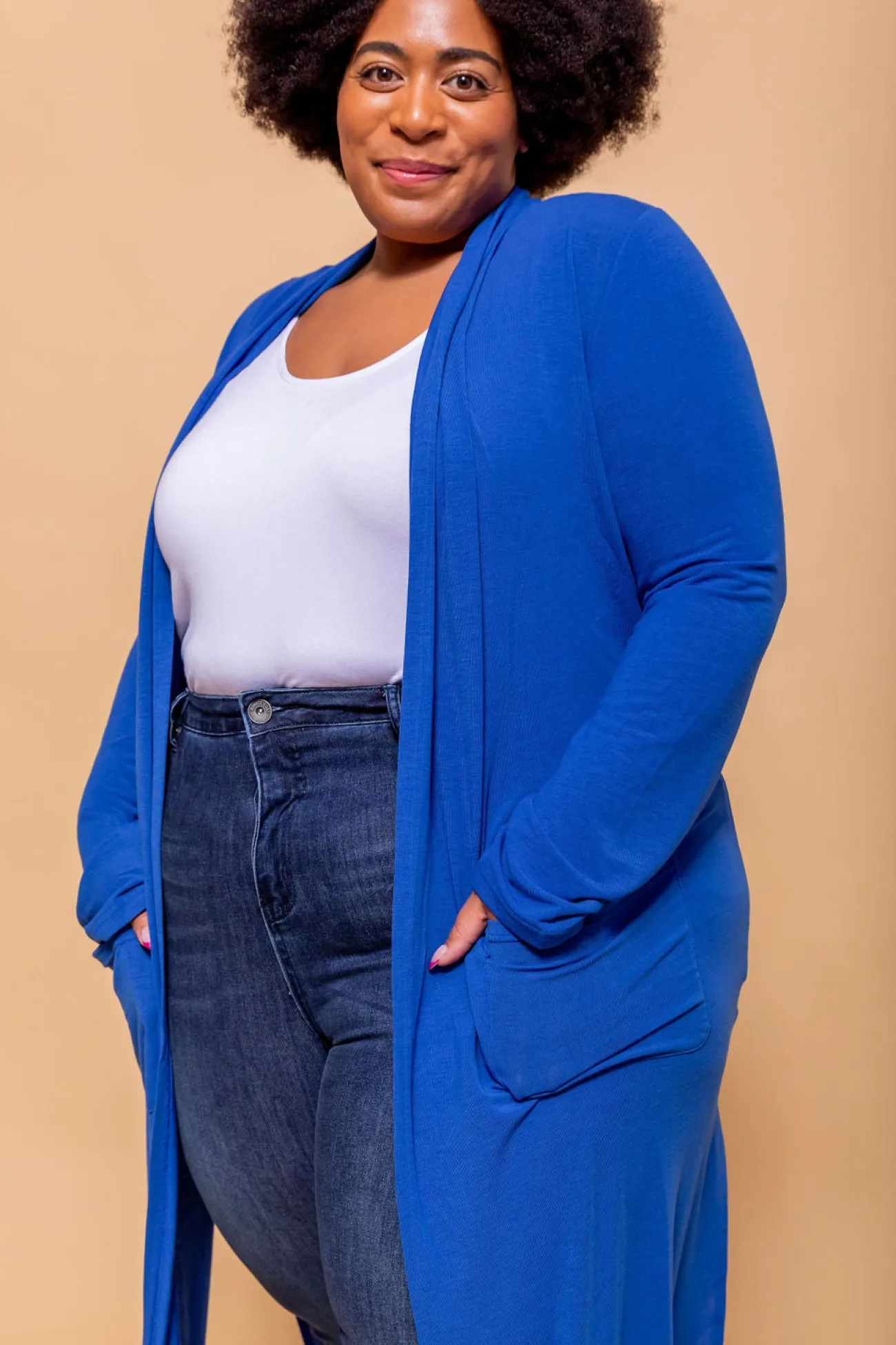 Proud Poppy Clothing Jane Cardigan in Electric Blue ElectricBlue New