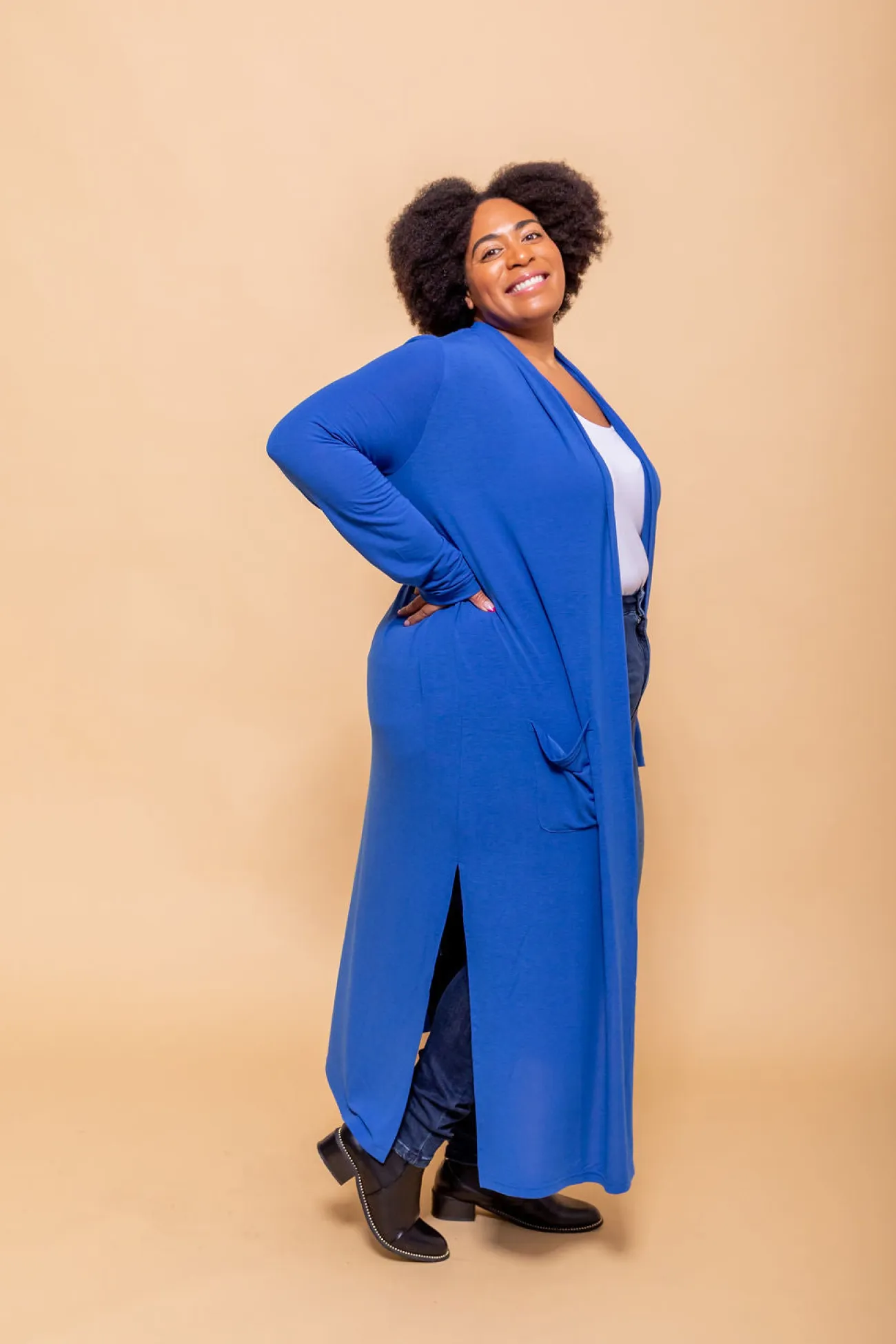 Proud Poppy Clothing Jane Cardigan in Electric Blue ElectricBlue New