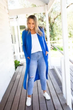 Proud Poppy Clothing Jane Cardigan in Electric Blue ElectricBlue New