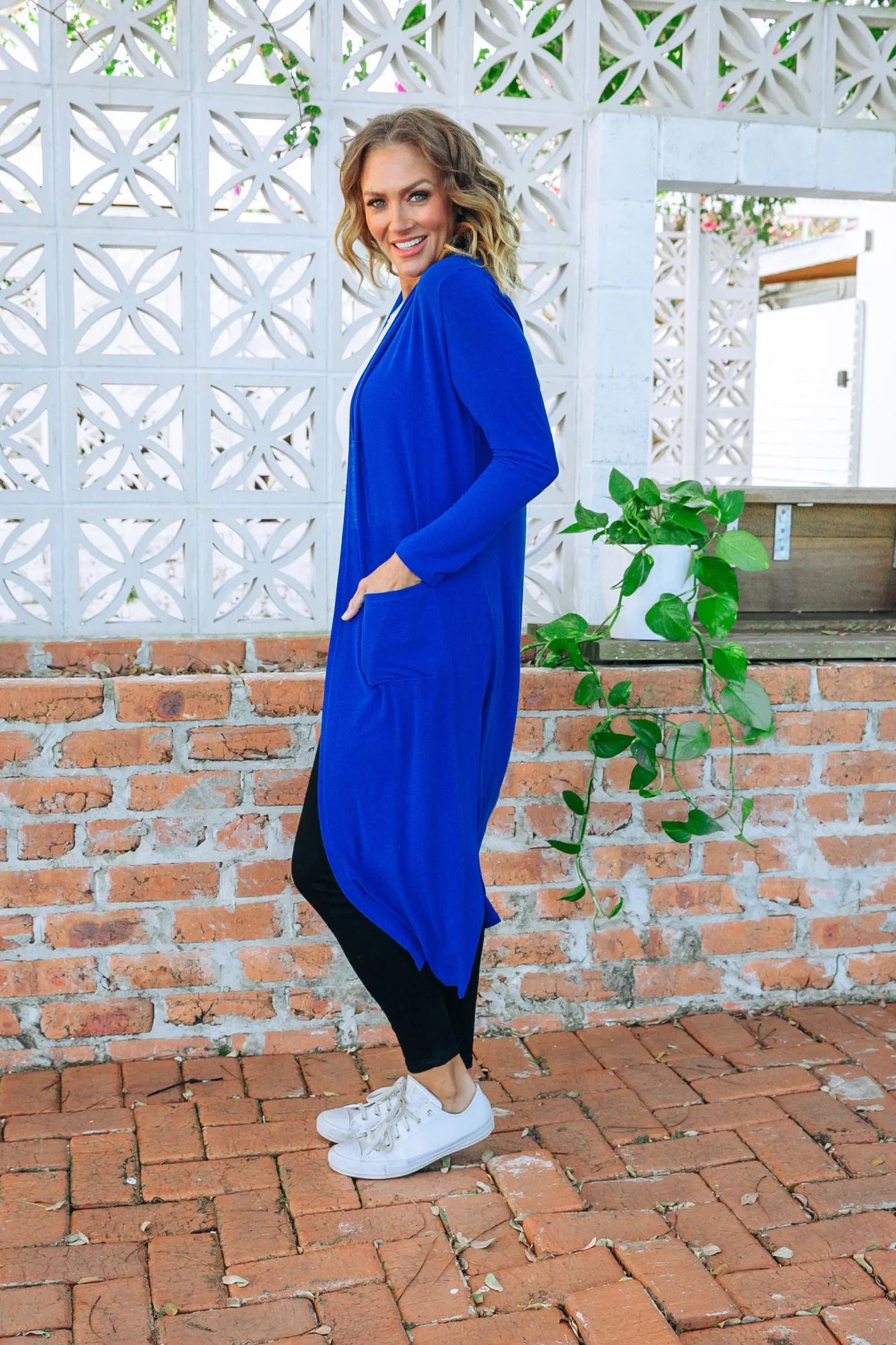 Proud Poppy Clothing Jane Cardigan in Electric Blue ElectricBlue New