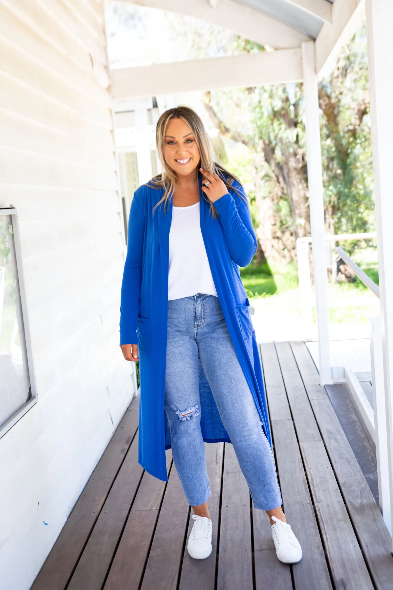 Proud Poppy Clothing Jane Cardigan in Electric Blue ElectricBlue New