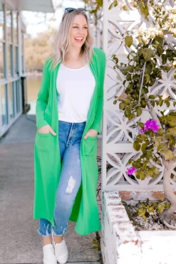 Proud Poppy Clothing Jane Cardigan in Green Online