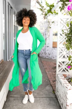 Proud Poppy Clothing Jane Cardigan in Green Online