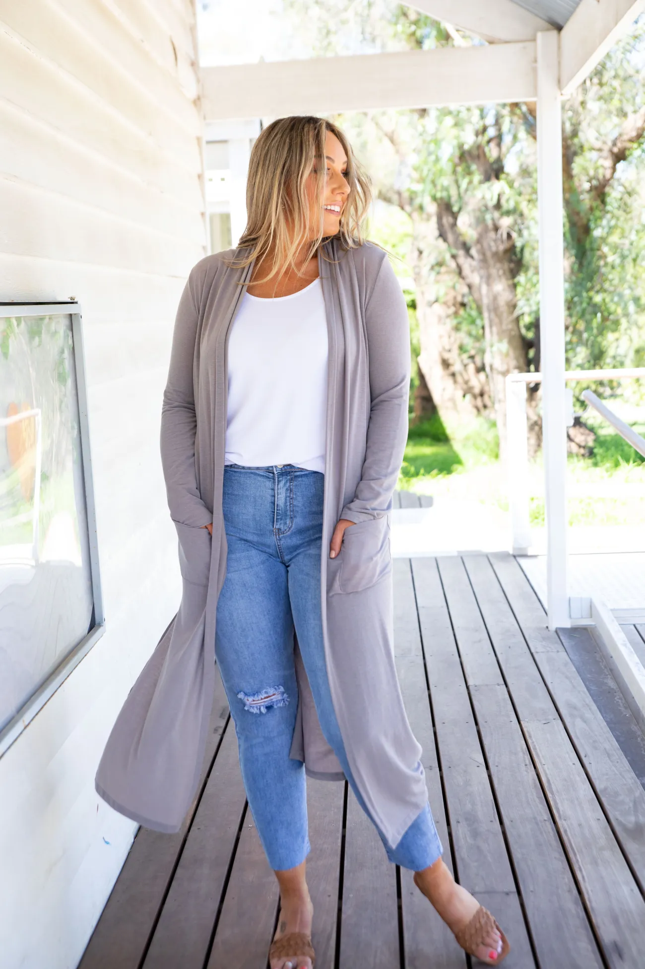Proud Poppy Clothing Jane Cardigan in Grey Best