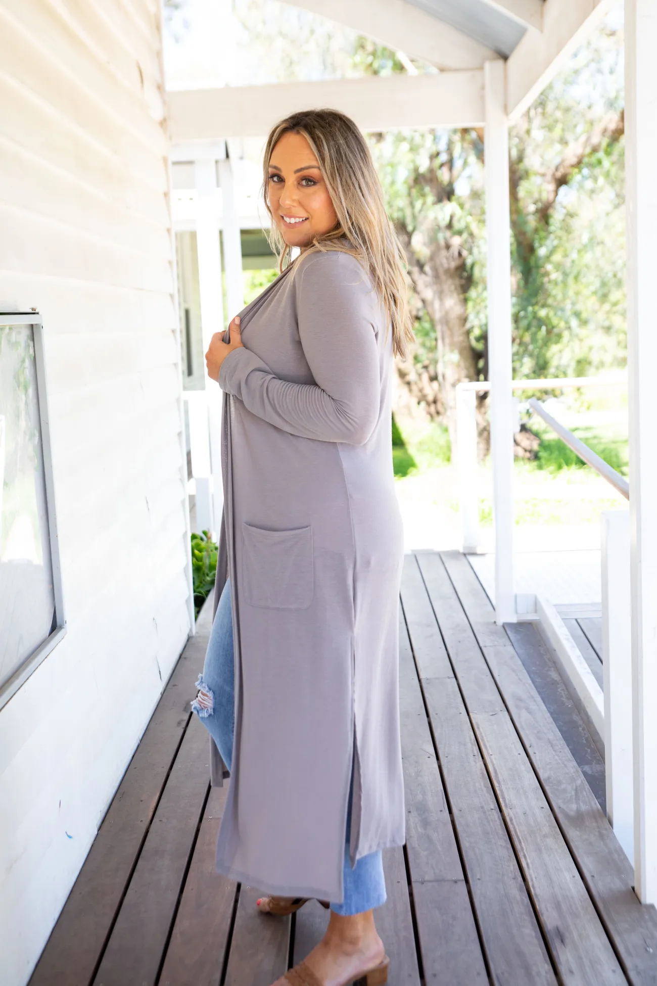 Proud Poppy Clothing Jane Cardigan in Grey Best