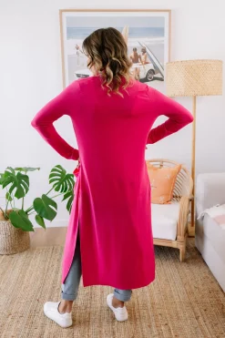 Proud Poppy Clothing Jane Cardigan in Hot Pink HotPink Fashion