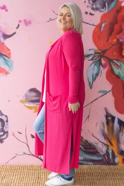 Proud Poppy Clothing Jane Cardigan in Hot Pink HotPink Fashion