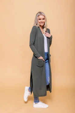 Proud Poppy Clothing Jane Cardigan in Khaki Sale