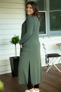 Proud Poppy Clothing Jane Cardigan in Khaki Sale