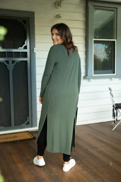 Proud Poppy Clothing Jane Cardigan in Khaki Sale