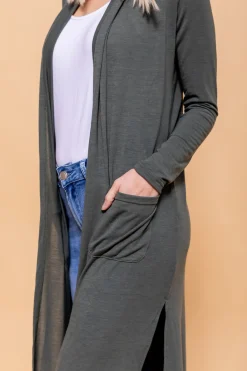 Proud Poppy Clothing Jane Cardigan in Khaki Sale