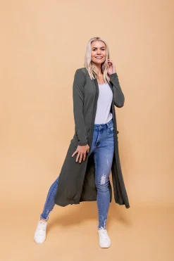 Proud Poppy Clothing Jane Cardigan in Khaki Sale