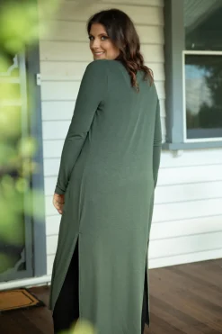 Proud Poppy Clothing Jane Cardigan in Khaki Sale
