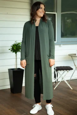 Proud Poppy Clothing Jane Cardigan in Khaki Sale