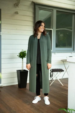 Proud Poppy Clothing Jane Cardigan in Khaki Sale