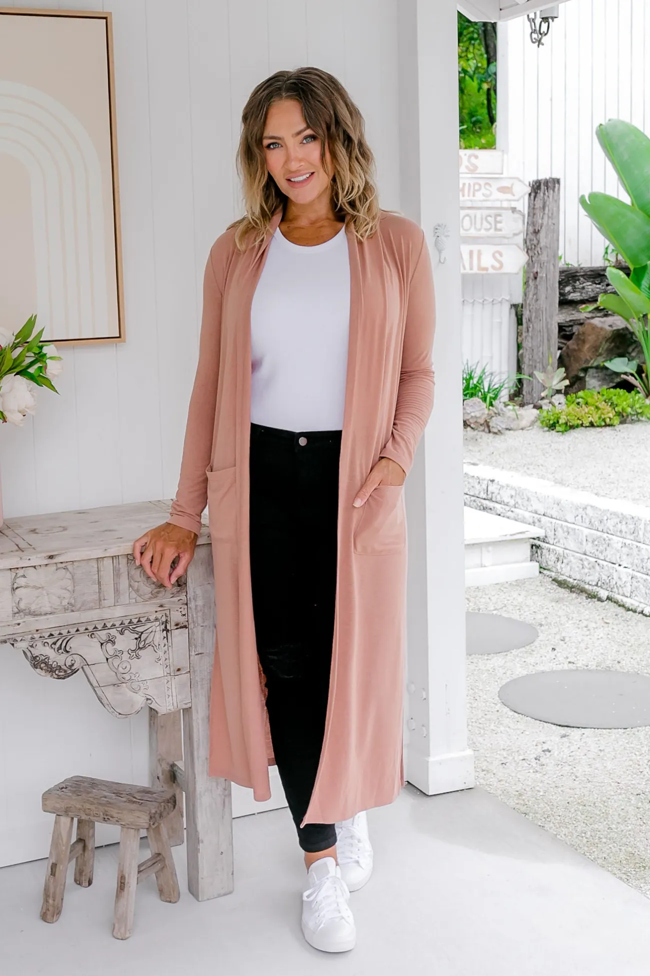 Proud Poppy Clothing Jane Cardigan in Latte Best