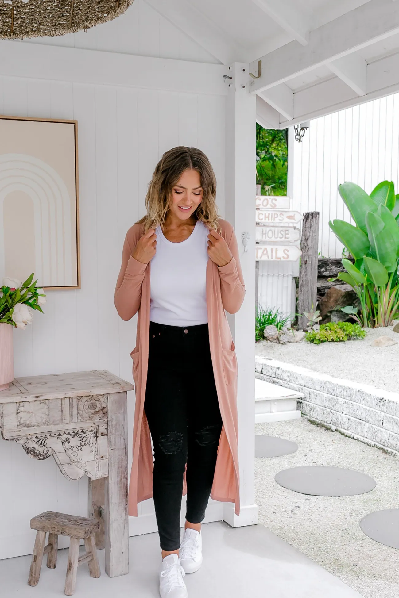 Proud Poppy Clothing Jane Cardigan in Latte Best