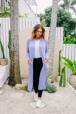 Proud Poppy Clothing Jane Cardigan in Lavender Clearance
