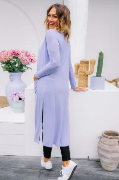 Proud Poppy Clothing Jane Cardigan in Lavender Clearance