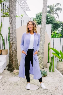Proud Poppy Clothing Jane Cardigan in Lavender Clearance