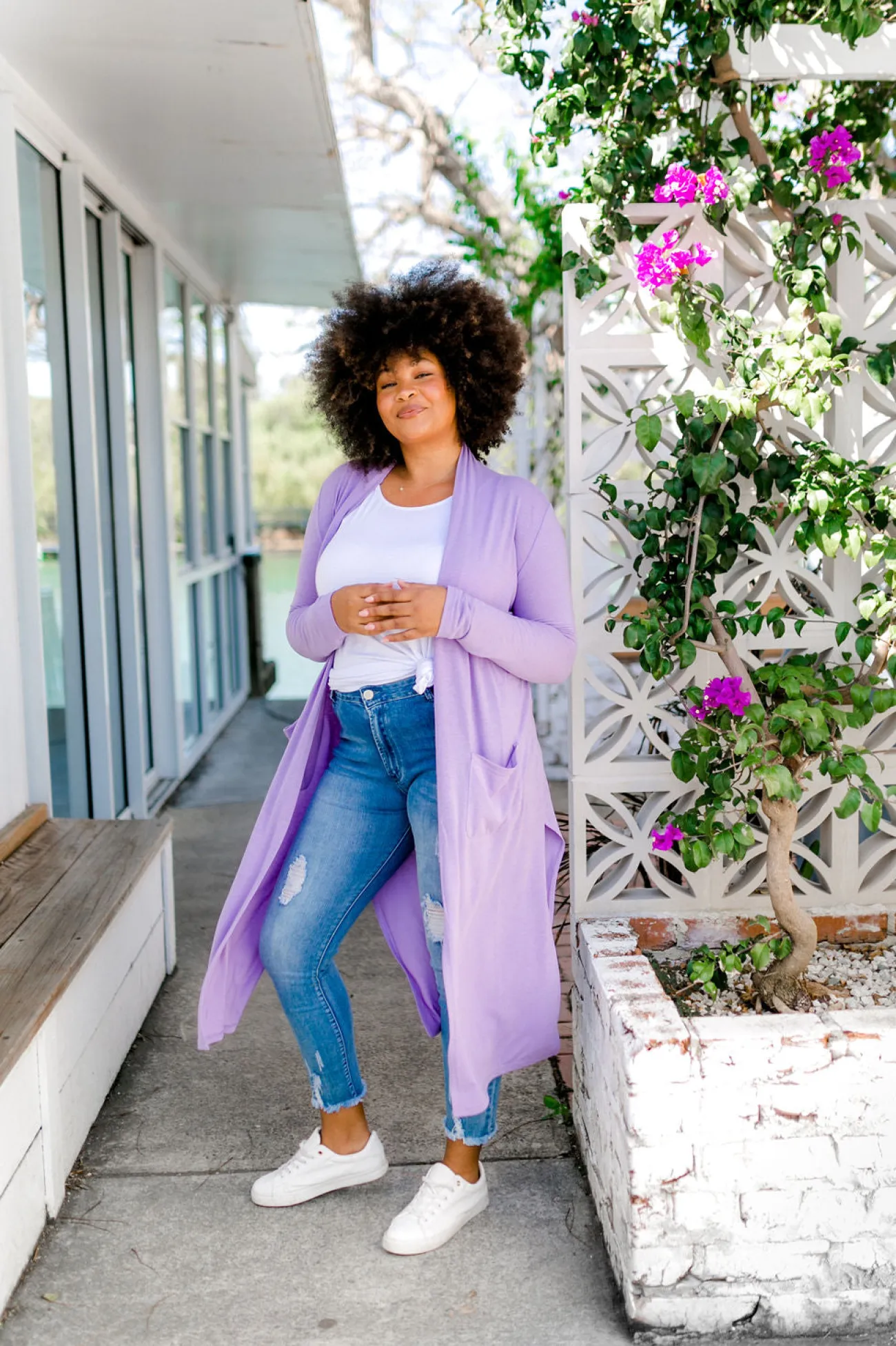 Proud Poppy Clothing Jane Cardigan in Lilac Discount