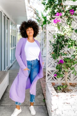 Proud Poppy Clothing Jane Cardigan in Lilac Discount