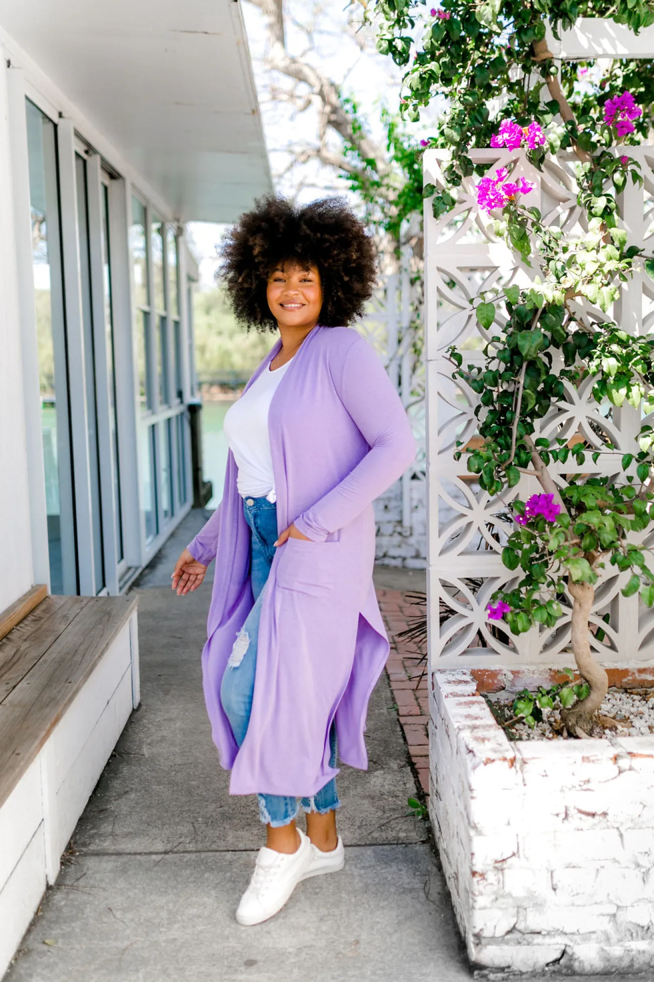Proud Poppy Clothing Jane Cardigan in Lilac Discount