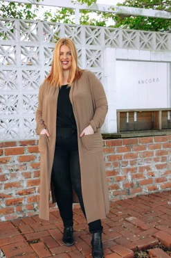 Proud Poppy Clothing Jane Cardigan in Mocha Clearance