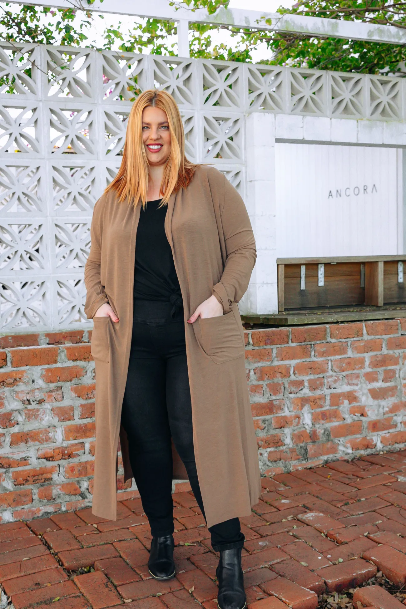 Proud Poppy Clothing Jane Cardigan in Mocha Clearance