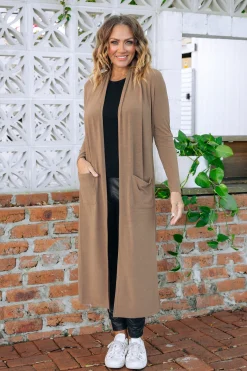 Proud Poppy Clothing Jane Cardigan in Mocha Clearance
