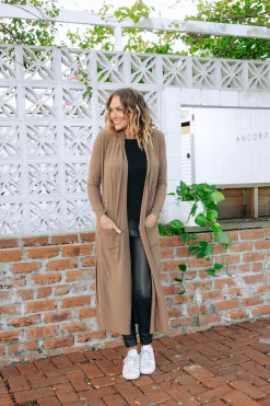 Proud Poppy Clothing Jane Cardigan in Mocha Clearance