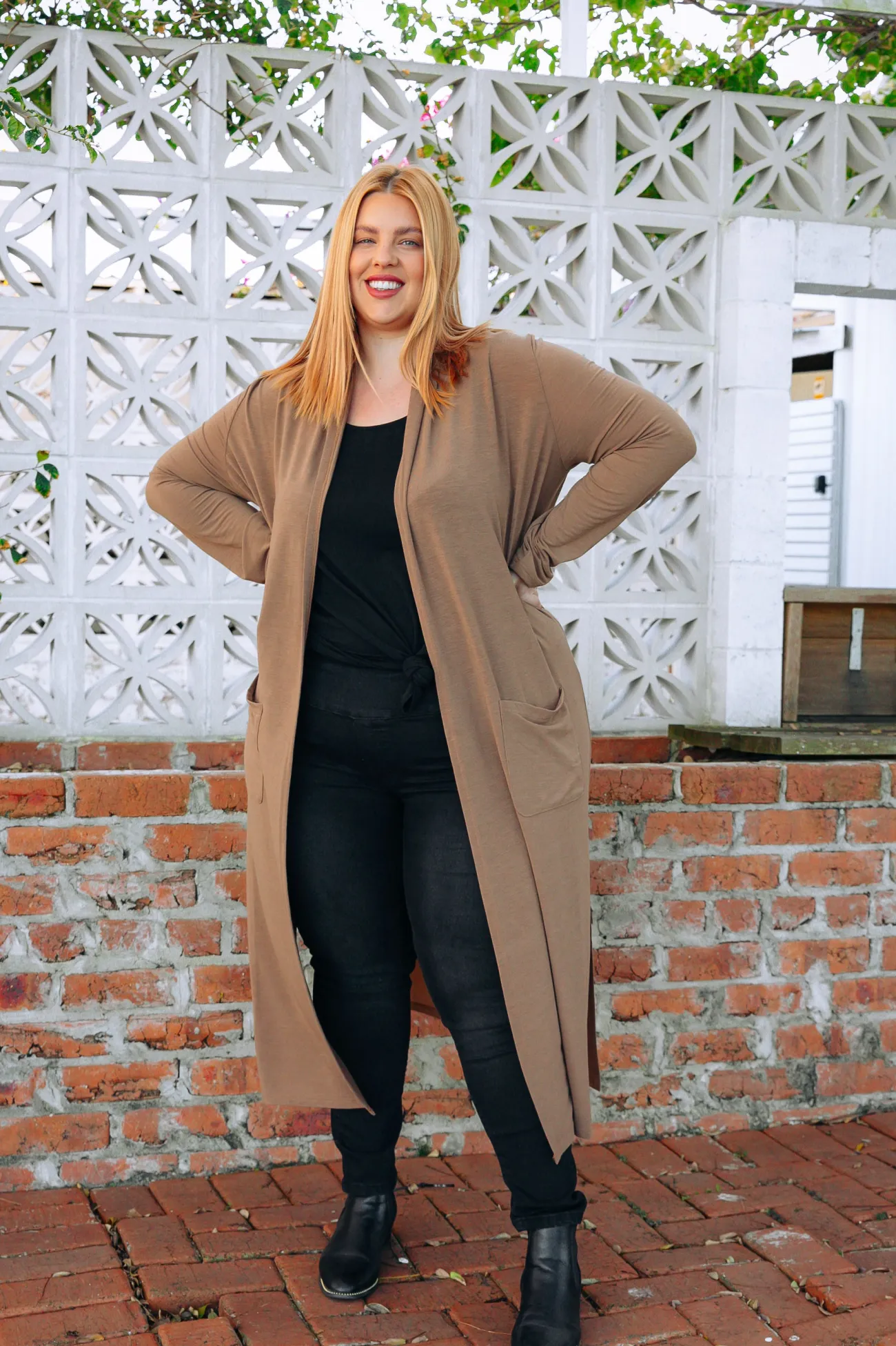Proud Poppy Clothing Jane Cardigan in Mocha Clearance