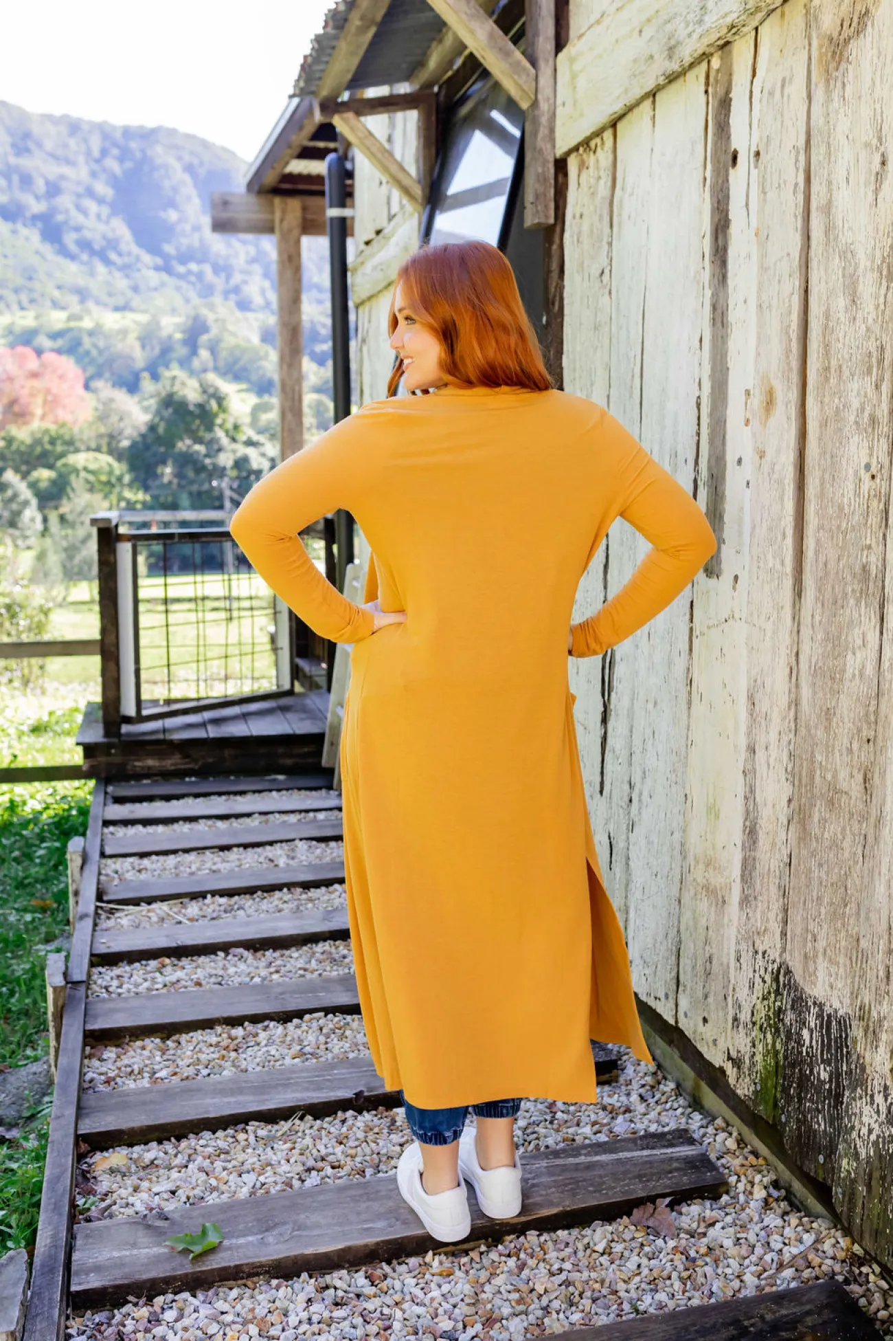 Proud Poppy Clothing Jane Cardigan in Mustard New