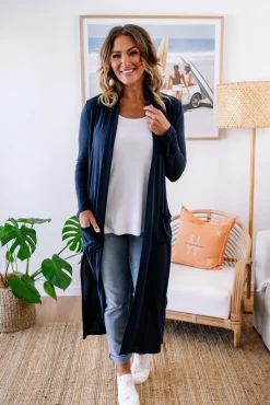 Proud Poppy Clothing Jane Cardigan in Navy Clearance