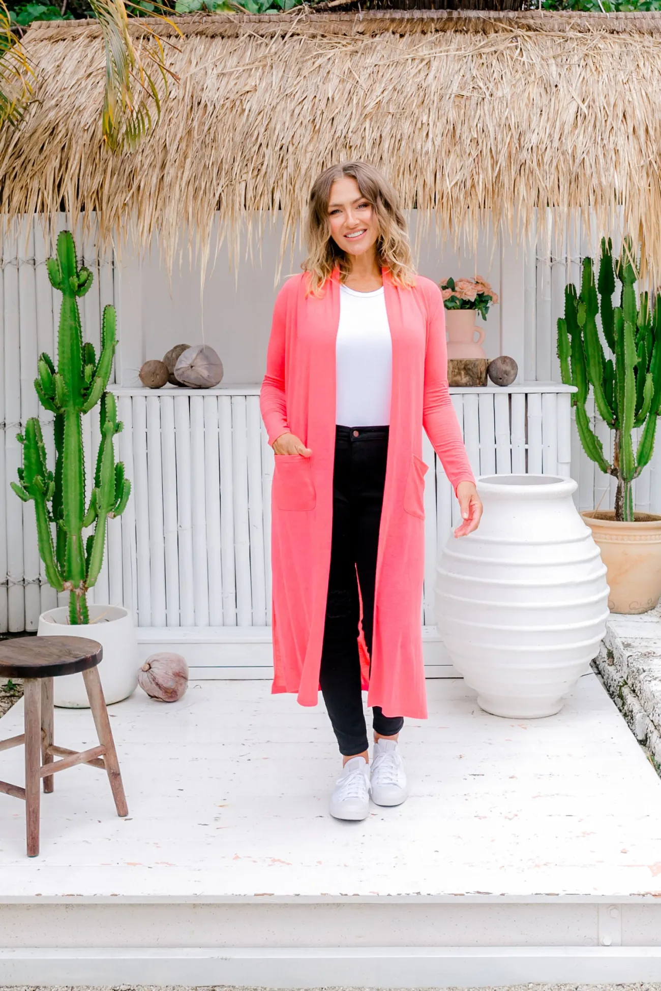 Proud Poppy Clothing Jane Cardigan in Peach Discount