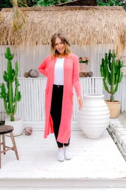 Proud Poppy Clothing Jane Cardigan in Peach Discount