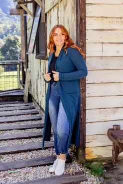 Proud Poppy Clothing Jane Cardigan in Teal Online