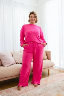 Proud Poppy Clothing Jenny Lounge Modal Blend Pants in Magenta Online