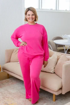 Proud Poppy Clothing Jenny Lounge Modal Blend Pants in Magenta Online