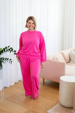 Proud Poppy Clothing Jenny Lounge Modal Blend Pants in Magenta Online