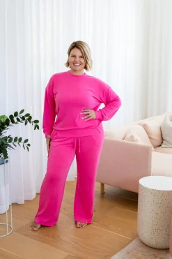 Proud Poppy Clothing Jenny Lounge Modal Blend Pants in Magenta Online