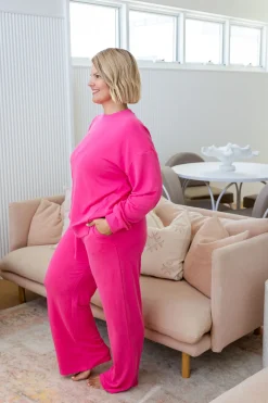 Proud Poppy Clothing Jenny Lounge Modal Blend Pants in Magenta Online
