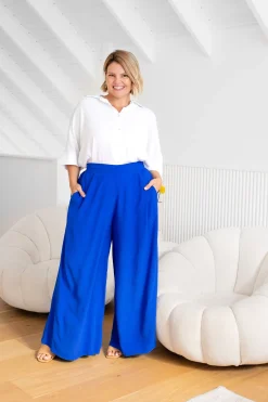 Proud Poppy Clothing Larsa Pants in Cobalt Fashion
