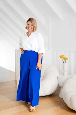 Proud Poppy Clothing Larsa Pants in Cobalt Fashion