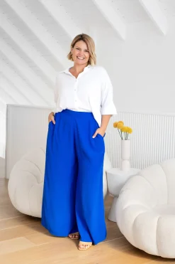 Proud Poppy Clothing Larsa Pants in Cobalt Fashion