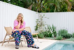Proud Poppy Clothing Larsa Pants in Kasey Leopard by Kasey Rainbow New