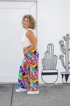 Proud Poppy Clothing Larsa Pants in Messy Mind by Kasey Rainbow Discount