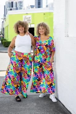 Proud Poppy Clothing Larsa Pants in Messy Mind by Kasey Rainbow Discount
